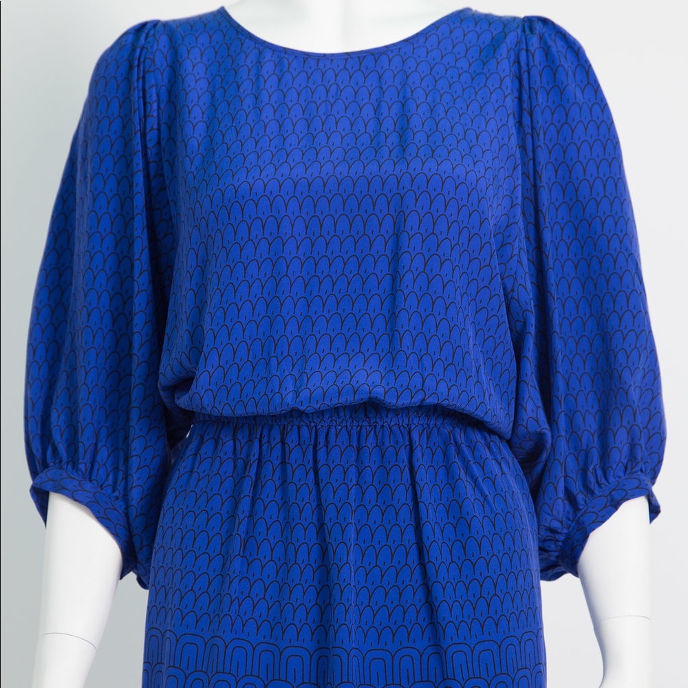 Royal & Blue Silk Dress